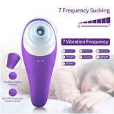 BDStyle 7 Functions Clitoral Sucking Vibrator Purple